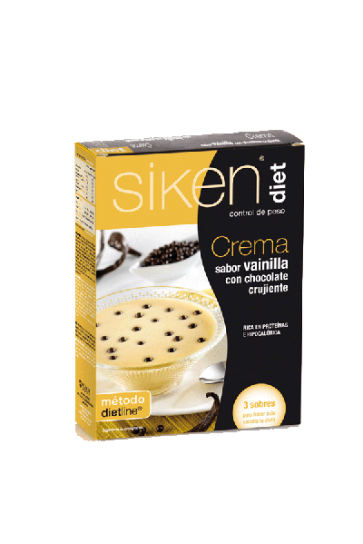 Foto Siken Diet Crema de Vainilla con Chocolate Crujiente