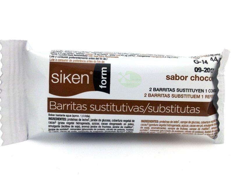 Foto Siken form 5 barritas sustitutivas sabor chocolate