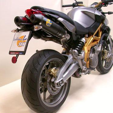 Foto silencioso Leovince Factory evoii carbono aprilia sl 750 shiver 2007-