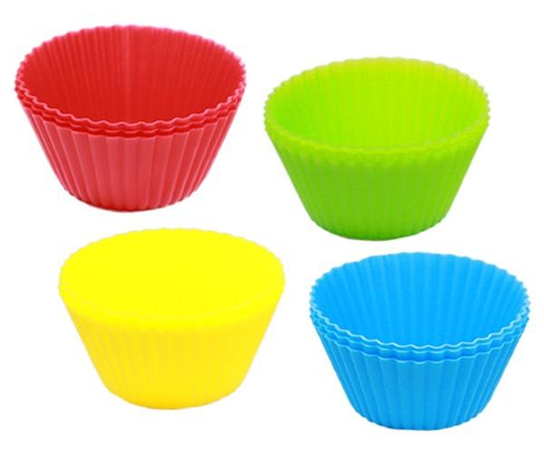 Foto Silicon Cup Cake Bases 12/Pack - Bright Colours
