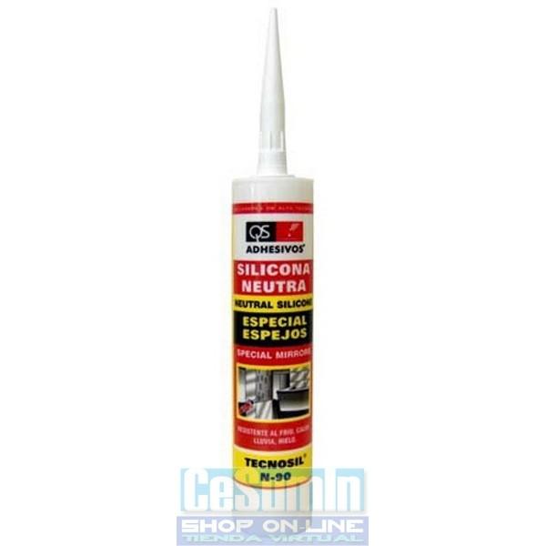 Foto Silicona neutra especial espejos tecnosil n-90 cartucho blanco 300 ml