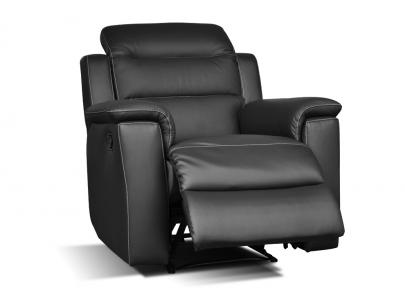 Foto Sillón Relax De Piel Sofia - Gris
