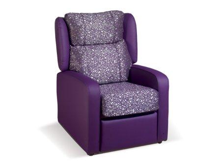 Foto sillón relax reclinable con reposapiés