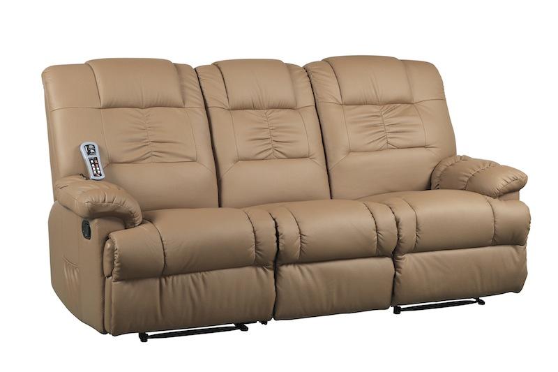 Foto sillón sofá masaje relax mod.venecia de 3 plazas marrón