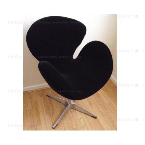 Foto Silla Cisne Negro Inspirada por Arne Jacobsen - Swan Chair