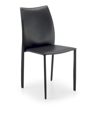 Foto Silla comedor en piel verso