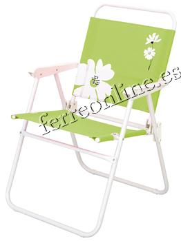 Foto Silla de Playa Textileno Modelo Flower Pistacho