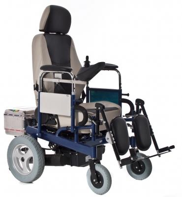 Foto silla de ruedas electrica fija. ancho asiento: 43 c