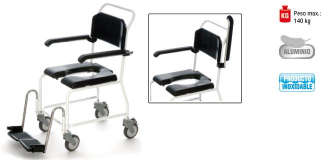 Foto Silla de ruedas para baño y W.C.
