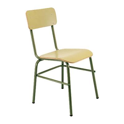 Foto Silla escolar estructura de acero 45x38 cm
