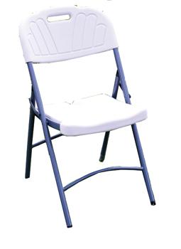 Foto Silla Plegable Resina Balnco