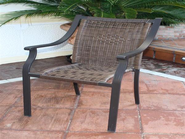 Foto Sillon kioto marron alu/ratan 93274