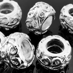 Foto silver plated spacer beads
