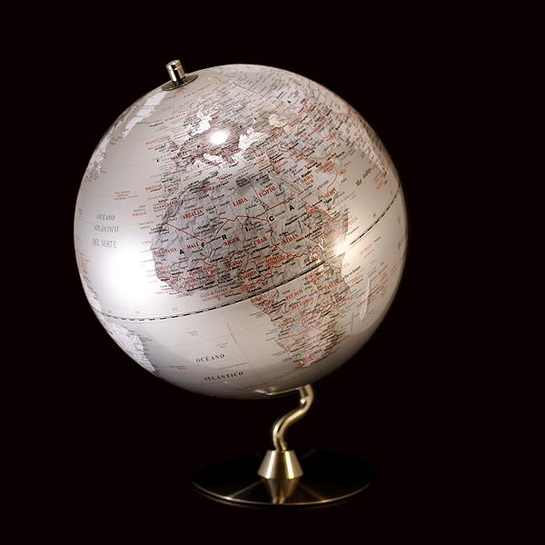 Foto Silver world globe