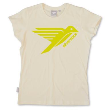 Foto Silverstick Organic Cotton 'Bird' T-Shirt (Ladies - Stone)