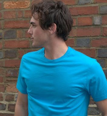 Foto Silverstick Organic Cotton T-Shirt (Mens - Azure Blue)