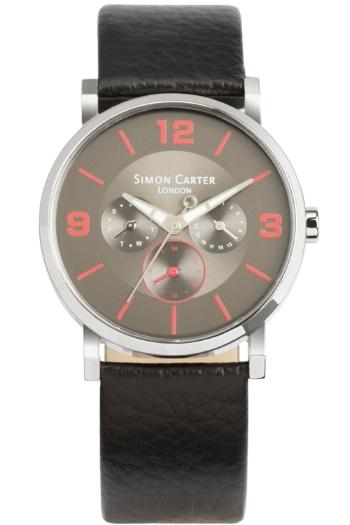 Foto Simon Carter Gents Leather Strap Watch WT2202RED WT2202Red