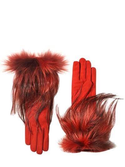 Foto simonetta ravizza guantes de gamuza piel de zorro y kidassia