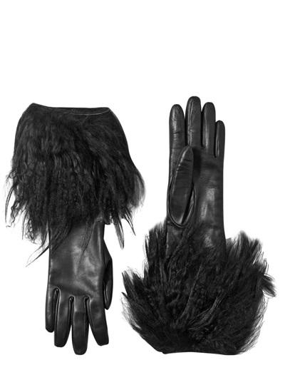 Foto simonetta ravizza guantes de piel napa kidassia y mongolian