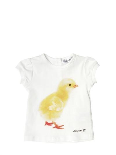 Foto simonetta t-shirt de algodón jersey pollito