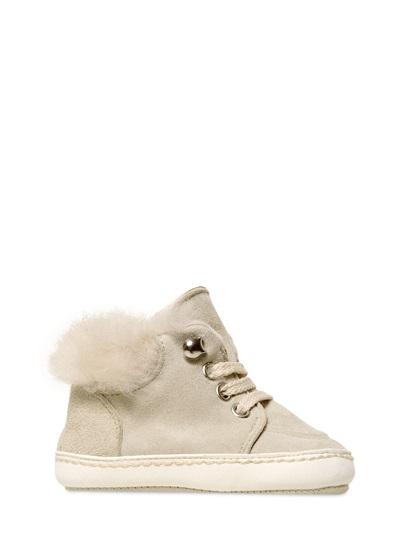Foto simonetta zapatos precaminador de shearling
