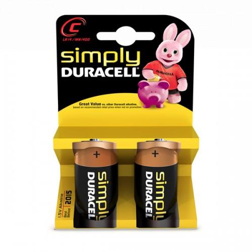 Foto Simply Duracell (2 Pieces , C , Silver )