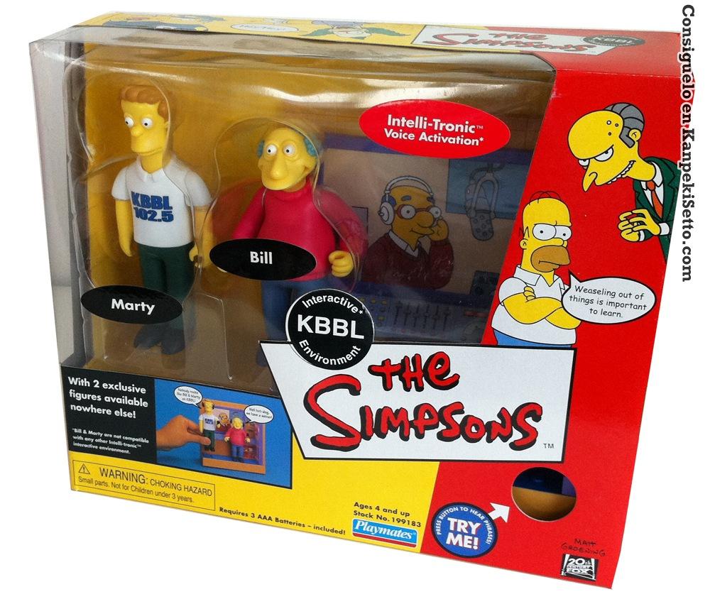 Foto Simpsons Environment Kbbl Pack 2 Figuras Con Sonido 15 Cm