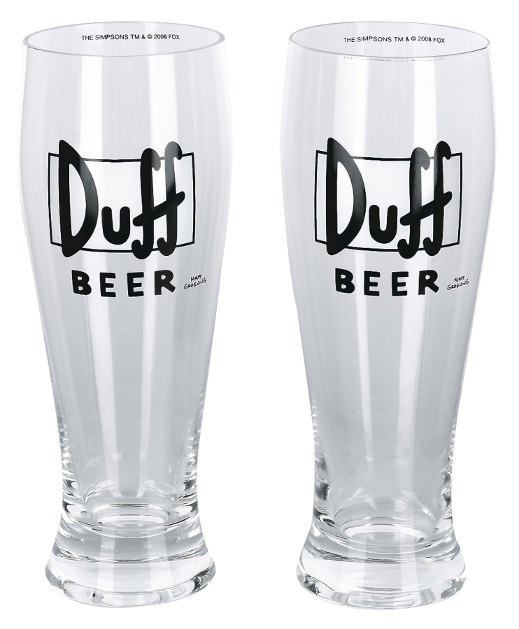 Foto Simpsons, The: Duff - Set de jarras de cerveza, Set de 2, 0,6 l