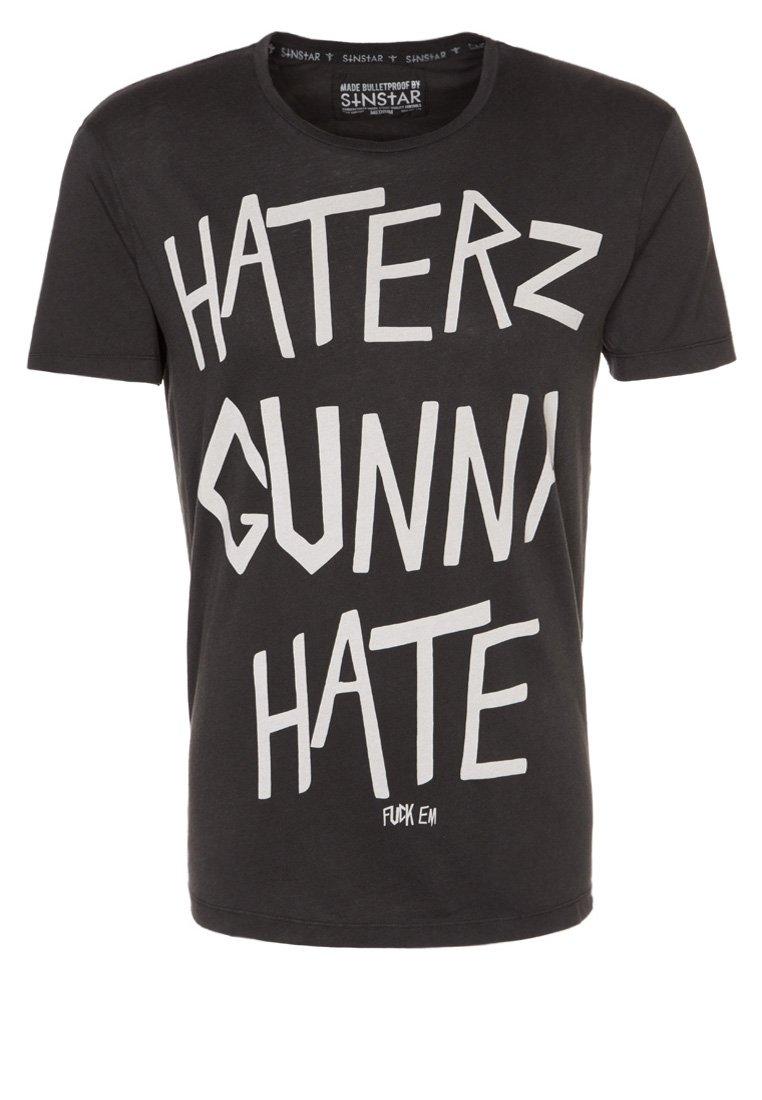 Foto Sin Star HATERS GUNNA HATE Camiseta print negro
