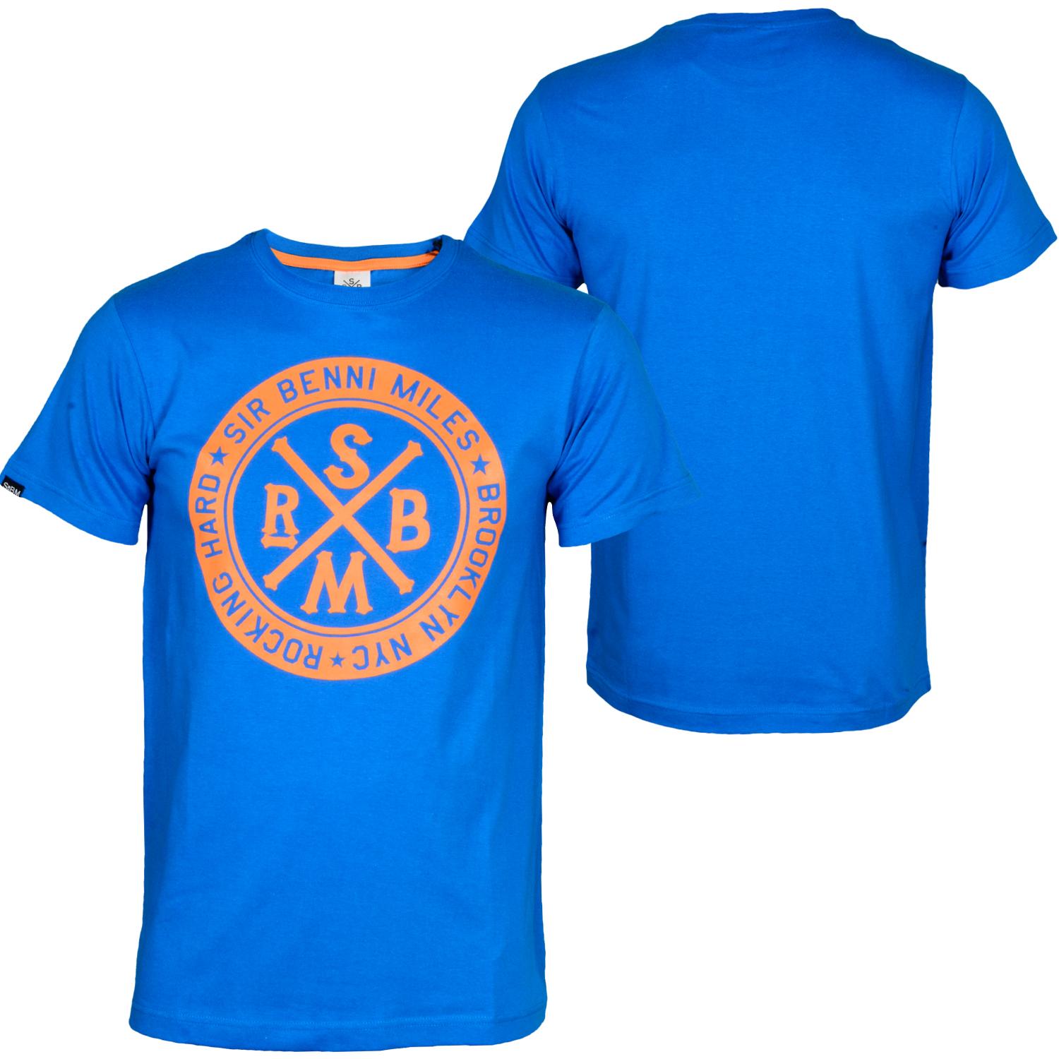 Foto Sir Benni Miles Barebones Hombres T-shirt Azul