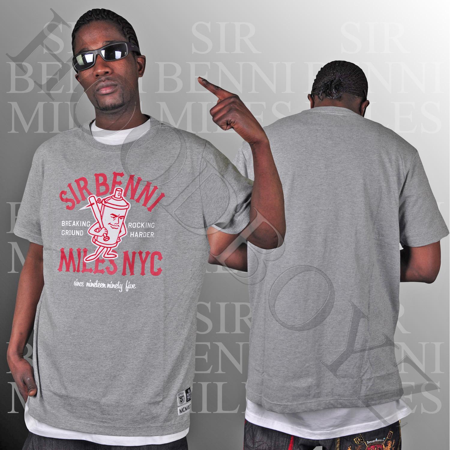 Foto Sir Benni Miles Rocking Harder T-shirt Gris