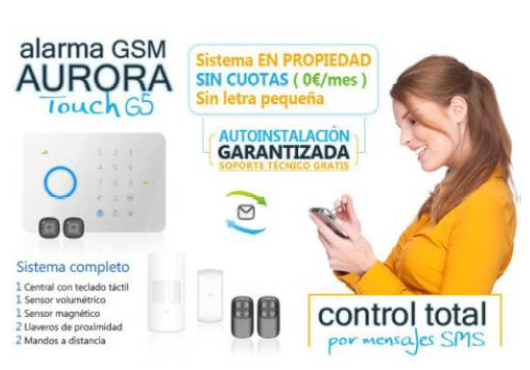 Foto sistema de alarma gsm sin cuotas deluxe aurora touch !! envio gratis