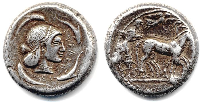 Foto Sizilien / Syrakus Tetradrachme 485-478 v Chr