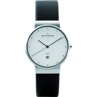 Foto Skagen Mens White Black Watch Model Number:355LSLW