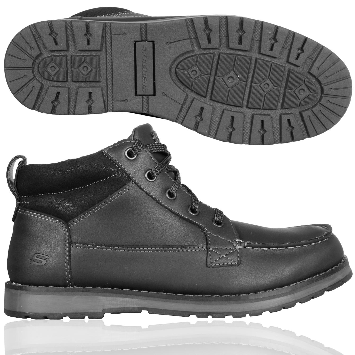 Foto Skechers Kepler Ryan Bota Gris Oscuro