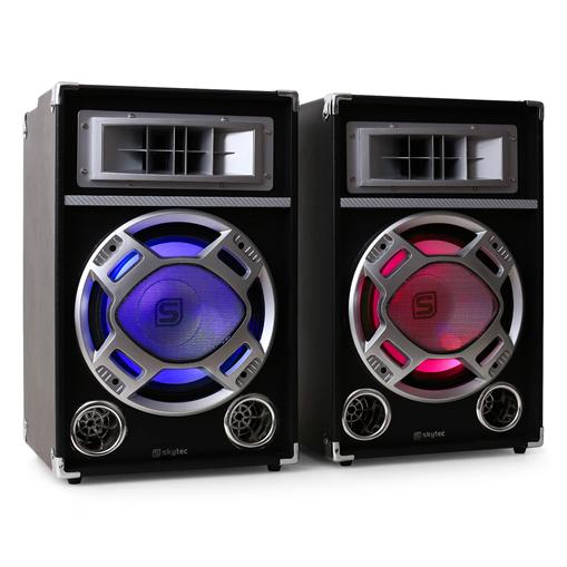 Foto Skytec Altavoces PA USB SD MP3 Efecto luz LED 500W