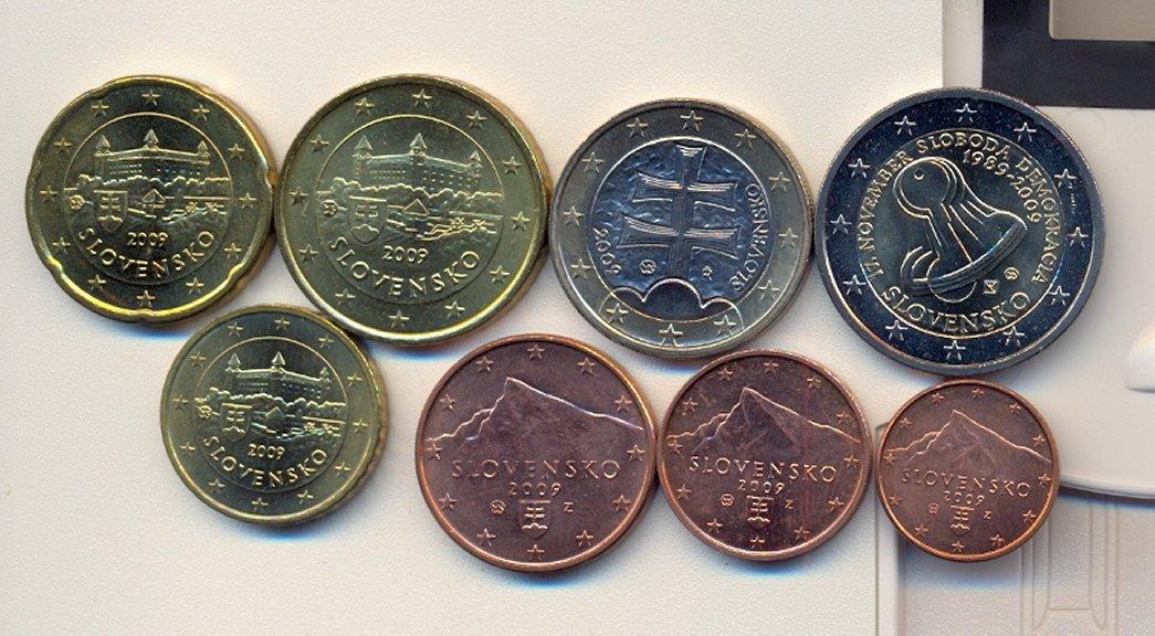 Foto Slowakei Euro Kursmünzensatz 2009