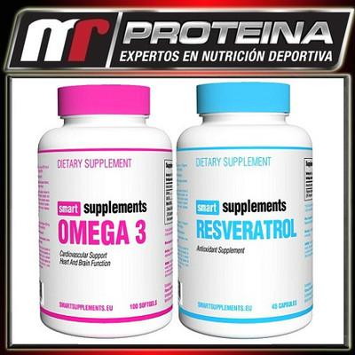 Foto Smart Supplements - Omega 3  (100 Sgels) Y Resveratrol (45 Caps) - Antioxidantes