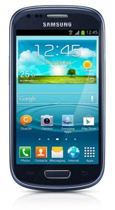 Foto Smartphone Samsung Galaxy SIII mini azul (GT-I8190MBAPHE)