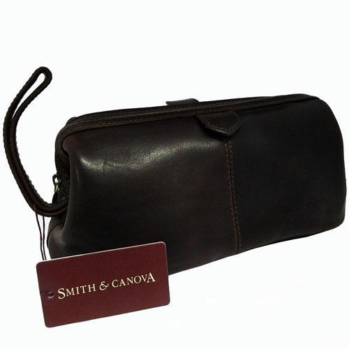 Foto Smith & Canova Rich Brown Leather Wash Bag