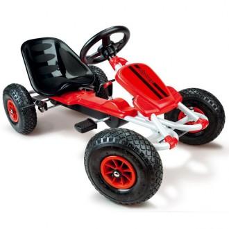 Foto Smoby Kart roues gonflables negro rojo