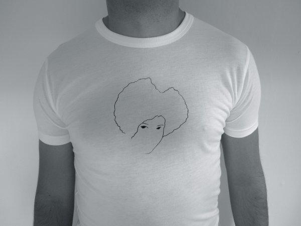 Foto Snapshut 'La Clique' Bamboo T-Shirt (Men's - White/Black Print)