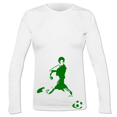 Foto Soccer Scene Camiseta Manga Larga Mujer