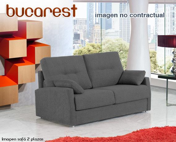 Foto Sofá cama Bucarest de HOME - 2 plazas cama Hugo 12 (rojo)
