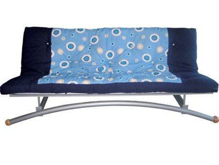 Foto sofá cama individual azul