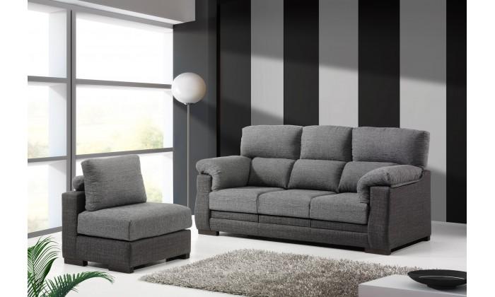 Foto Sofá chaise longue de tela niko