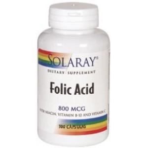 Foto Solaray Acido Folico 100 Caps