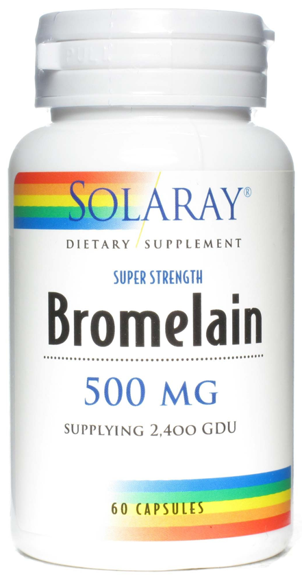 Foto Solaray Bromelain 500mg 60 cápsulas