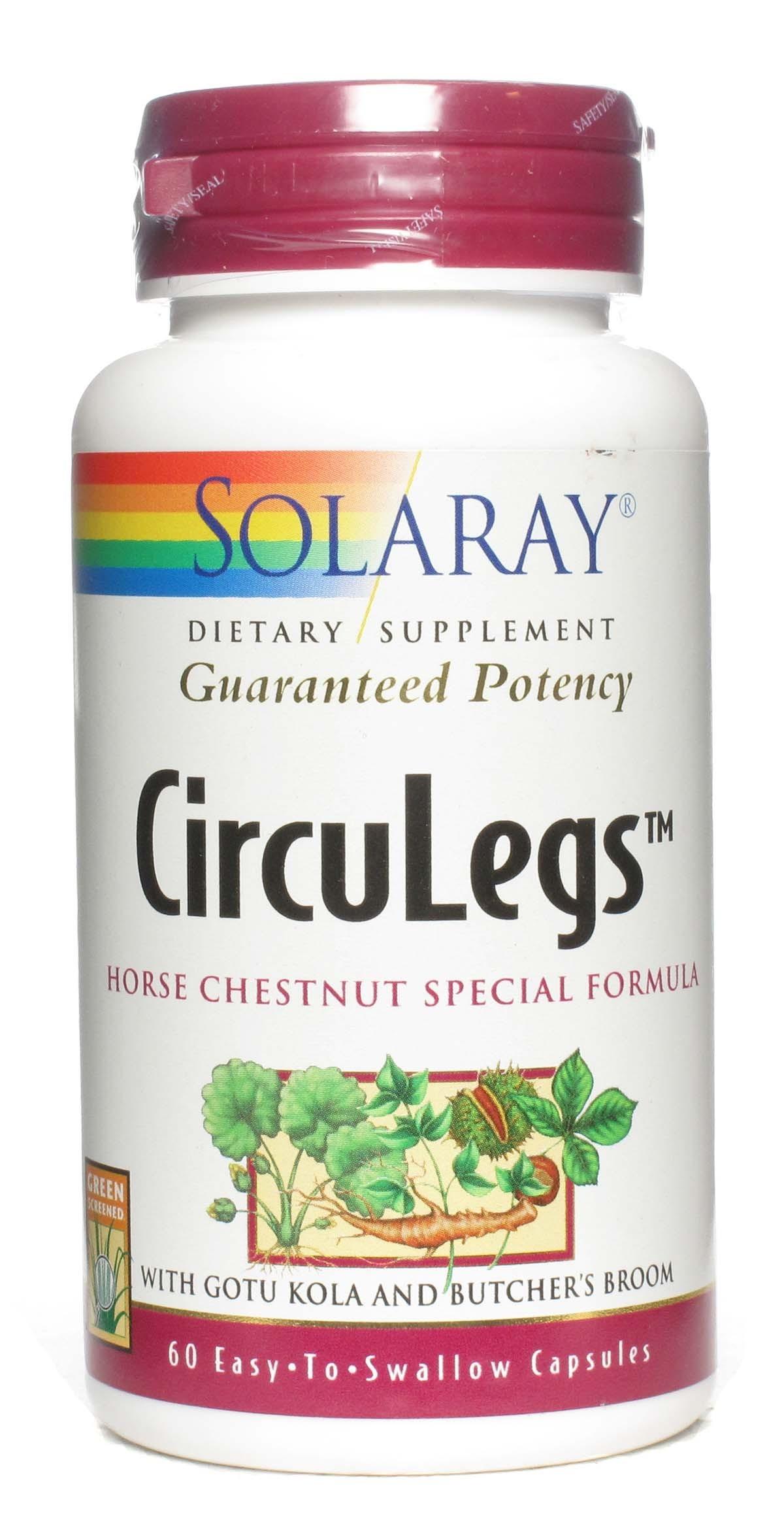 Foto Solaray Circulegs 60 cápsulas