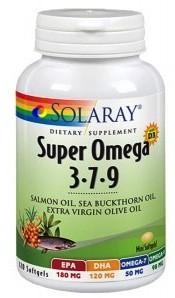 Foto Solaray Super Omega 3-7-9 120 cápsulas
